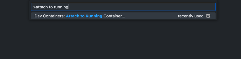 prompt attach to container