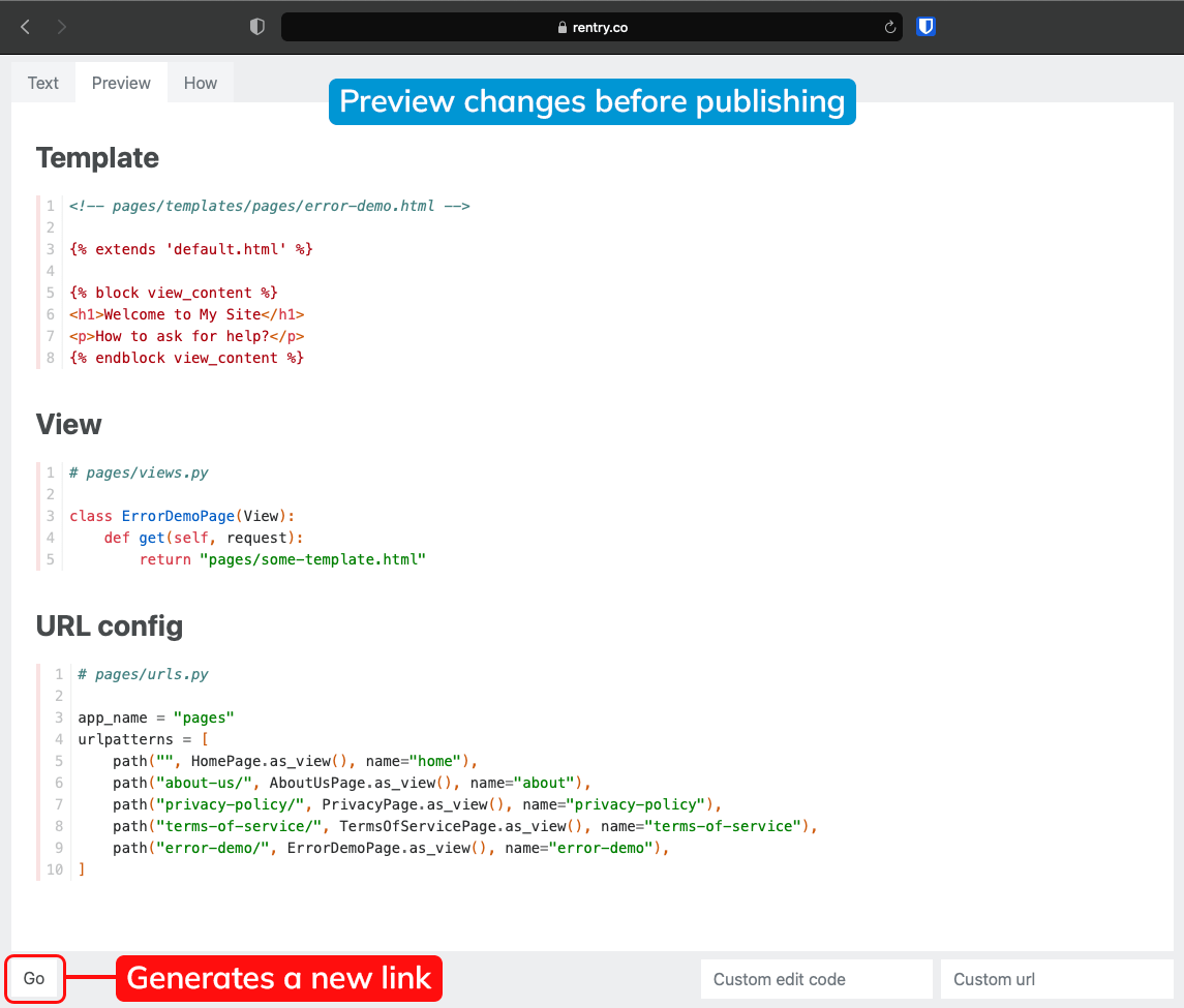 preview markdown